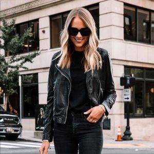 Bohme Black Faux Leather Jacket • XL